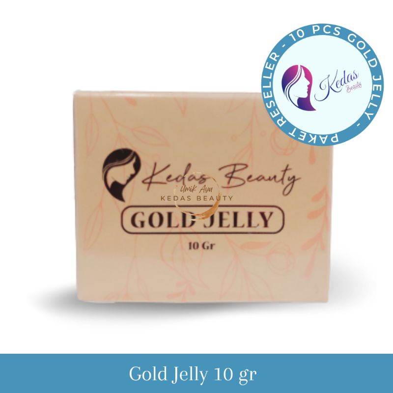10 Pcs Gold Jelly Pusat Kedas Beauty Free Sabun