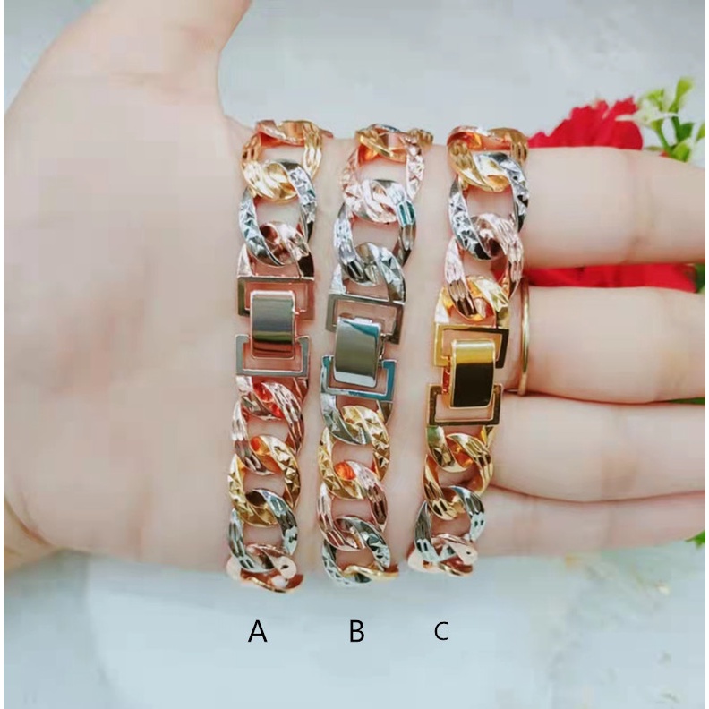 Gelang Kombinasi Lapis Emas Perhiasan Xuping Jewellery A-C(18cm)