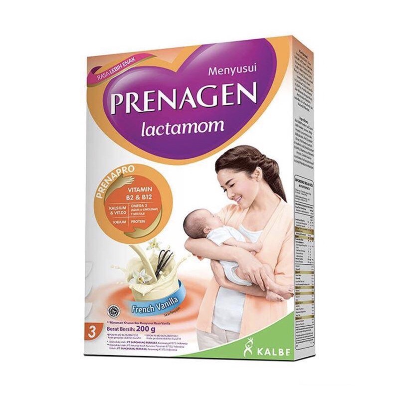 PRENAGEN Lactamom French Vanilla Susu Ibu Menyusui [200 g]