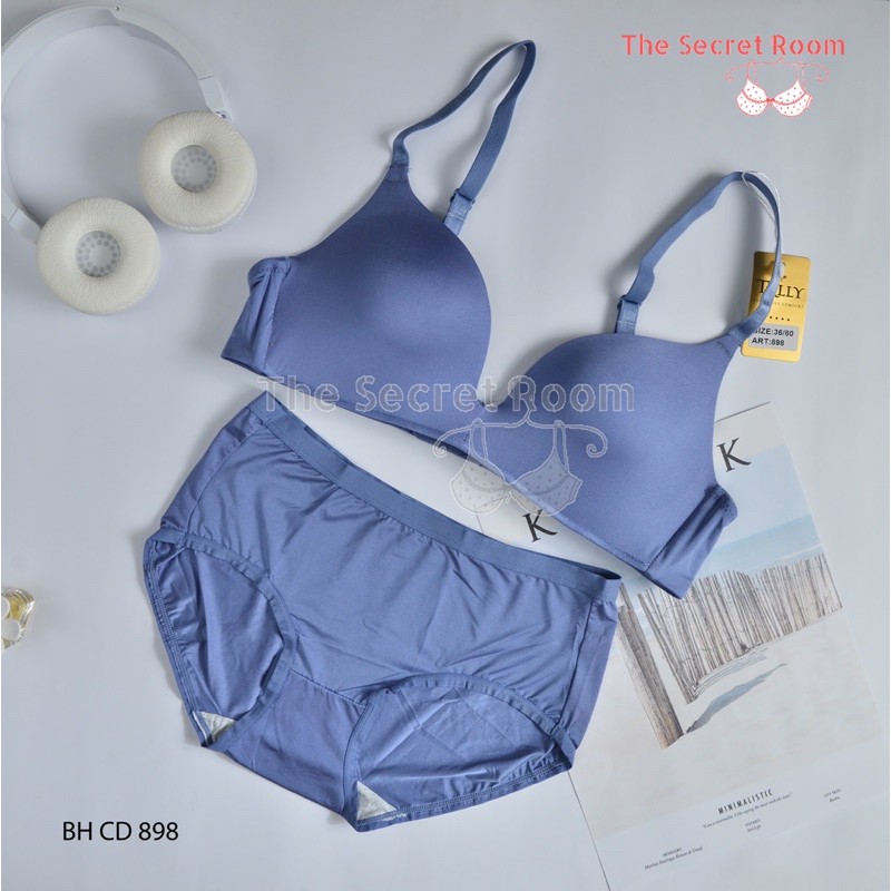 TALLY BRA BH SET CD SEAMLESS 898 I CUP A | TANPA KAWAT I BUSA TIPIS I SIZE 34-38