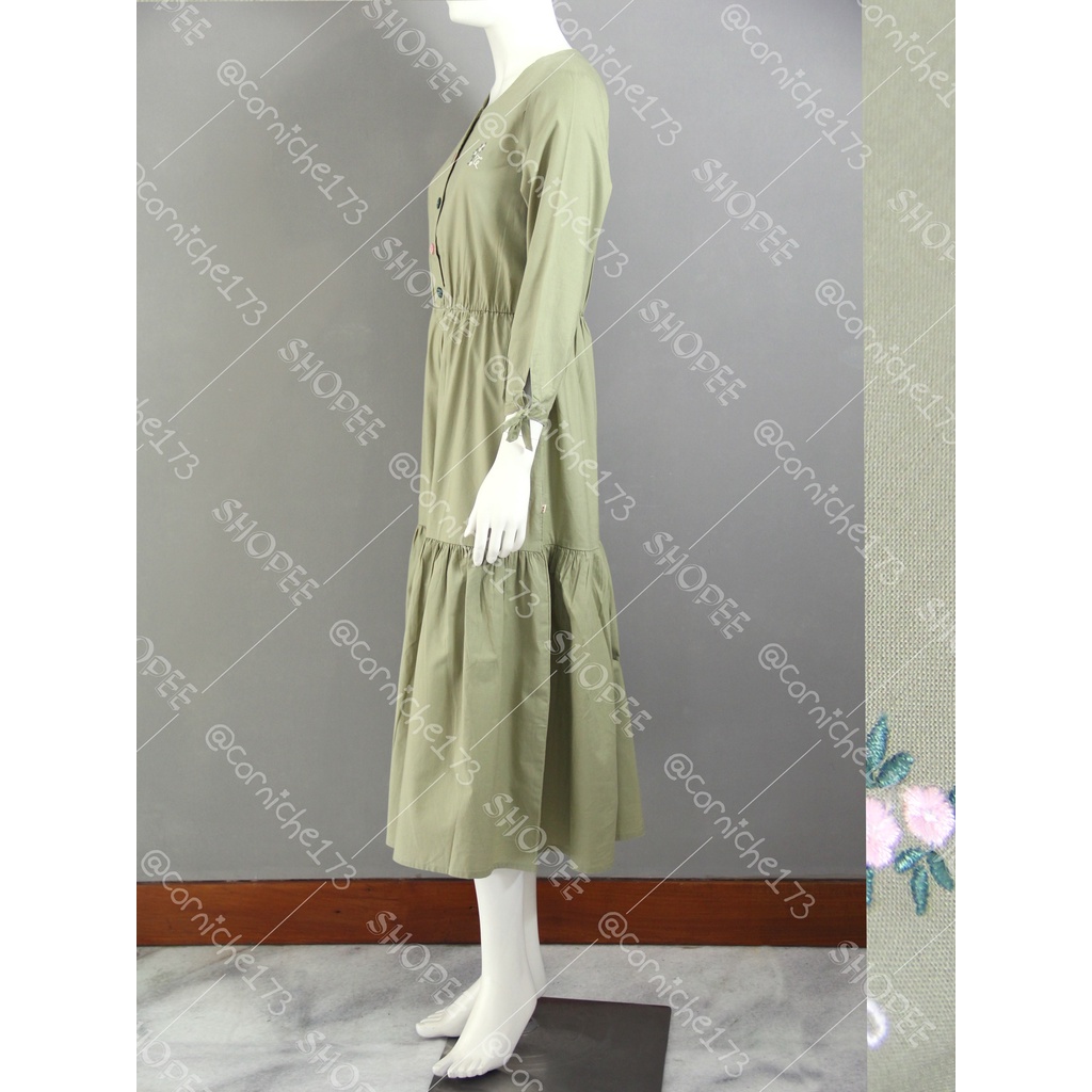 Corniche Nadeera Dress Dried Herb - TB501443