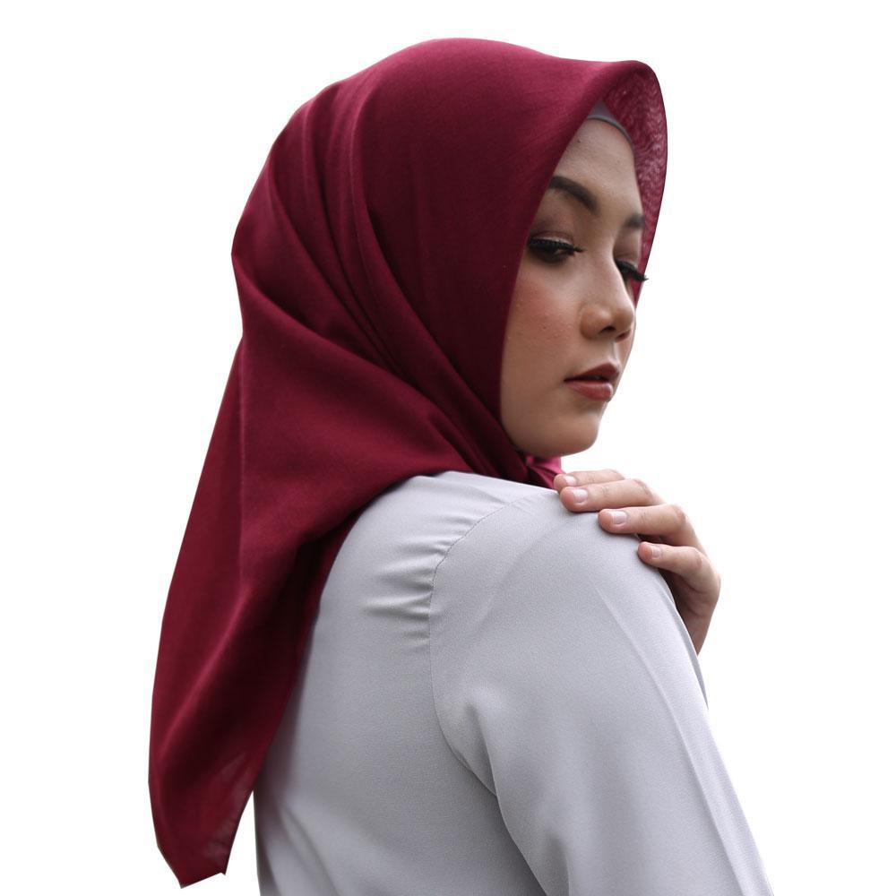 elzatta Jilbab Segi Empat Keisha Sadia Basic 2-122 - Maroon