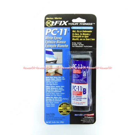 Pc Fix Pc -11 56gr White Epoxy Lem Kebocoran Untuk Basah Kering Berada Di Kedalaman Air Pcfix Your Things Pc 11 Glue