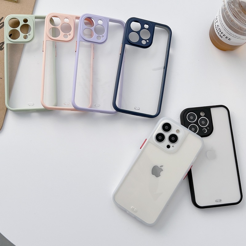 Case Pelindung Lensa Aneka Warna Tahan Banting Untuk iPhone 13 Pro max i11 12 XR XSMAX XS