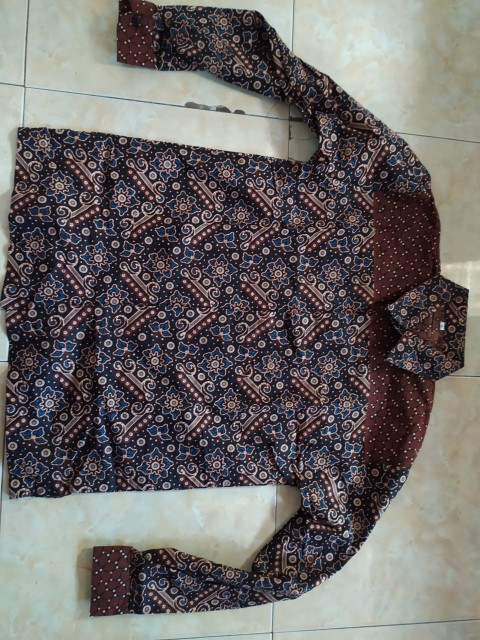 Kemeja Batik Pria Lengan Panjang Size M L Xl Xxl Bswart Batik Mataram