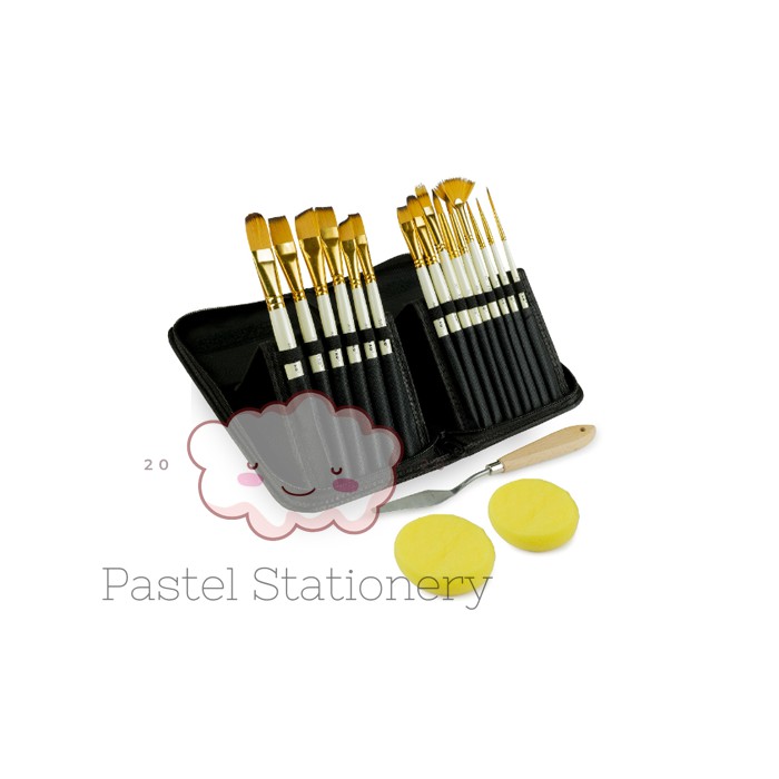 

Art Brush Set Alat Lukis Kuas Cat Air Minyak Acrylic Joyko BRS-12