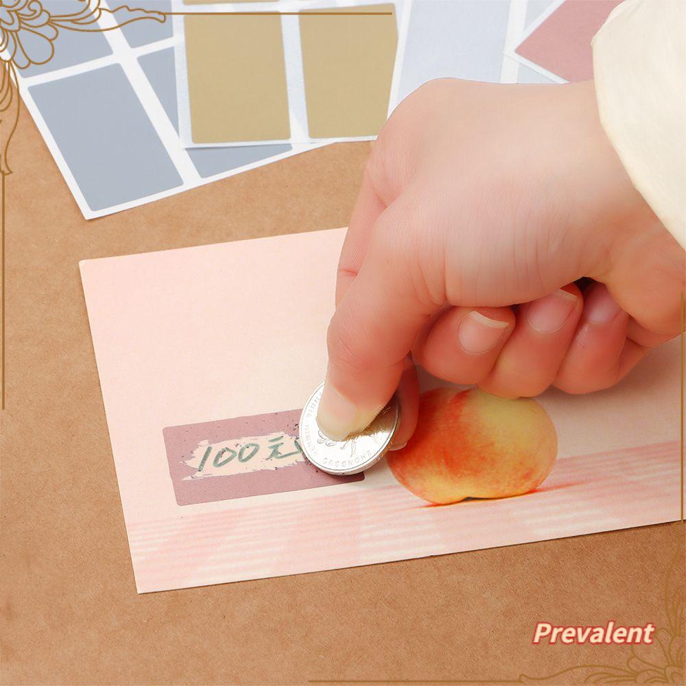 100pcs Stiker Gores Bentuk Persegi Panjang Untuk Perlengkapan Pesta