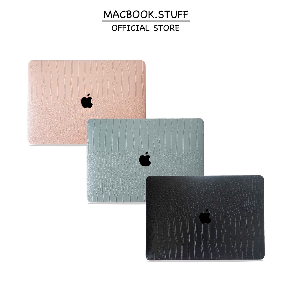 MACBOOK CASE CROCODILE KULIT LEATHER BUAYA NEW AIR PRO 11 12 13 14 15 16 INCH NON /  WITH CD ROOM / TOUCHBAR / TOUCH ID / M1 M2 Max 2020 2021 2022