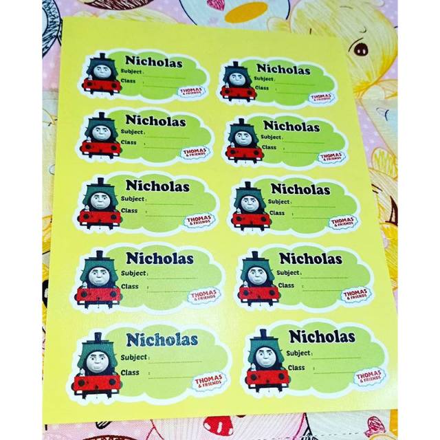 STICKER BUKU, TEMA THOMAS & FRIENDS