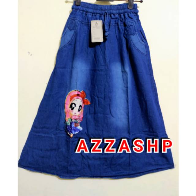 BISA COD/ROK JEANS LED ANAK TANGGUNG (BISA MENYALA)