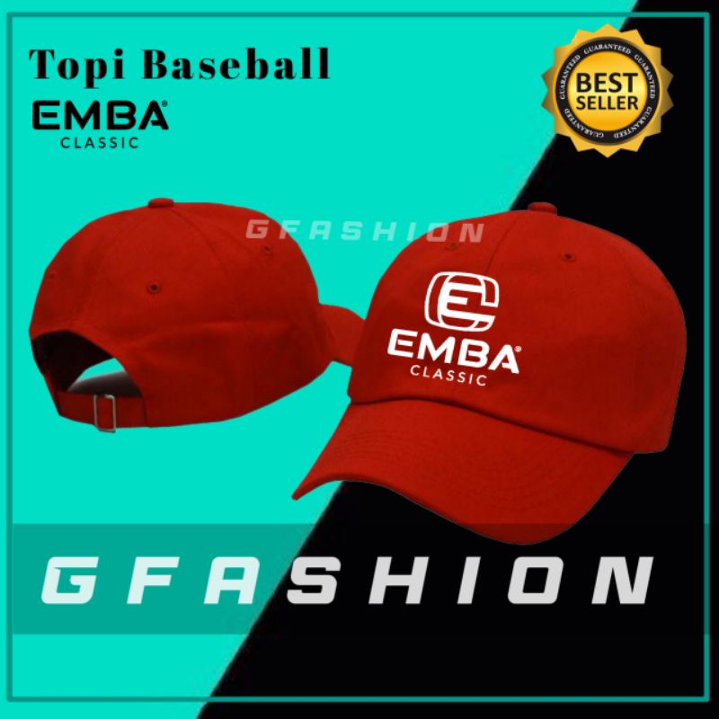 Topi Baseball EMBA CLASSIC Distro Keren Murah Pria Wanita Polos