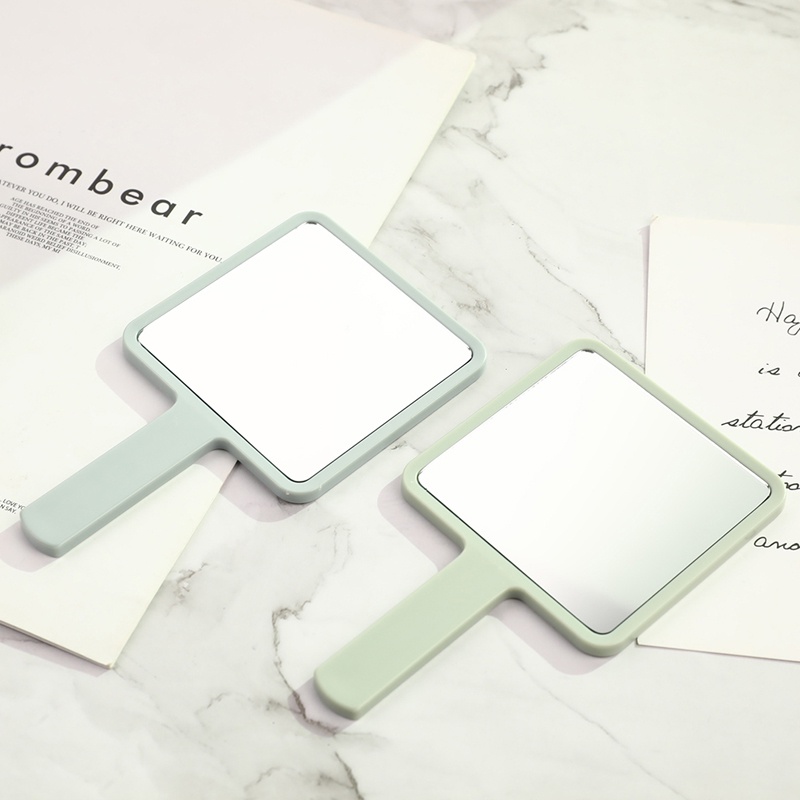 %Home &amp; living%%Handle Mirror Square Makeup Mirror Handheld Vanity Mirror Hand Mirror Makeup