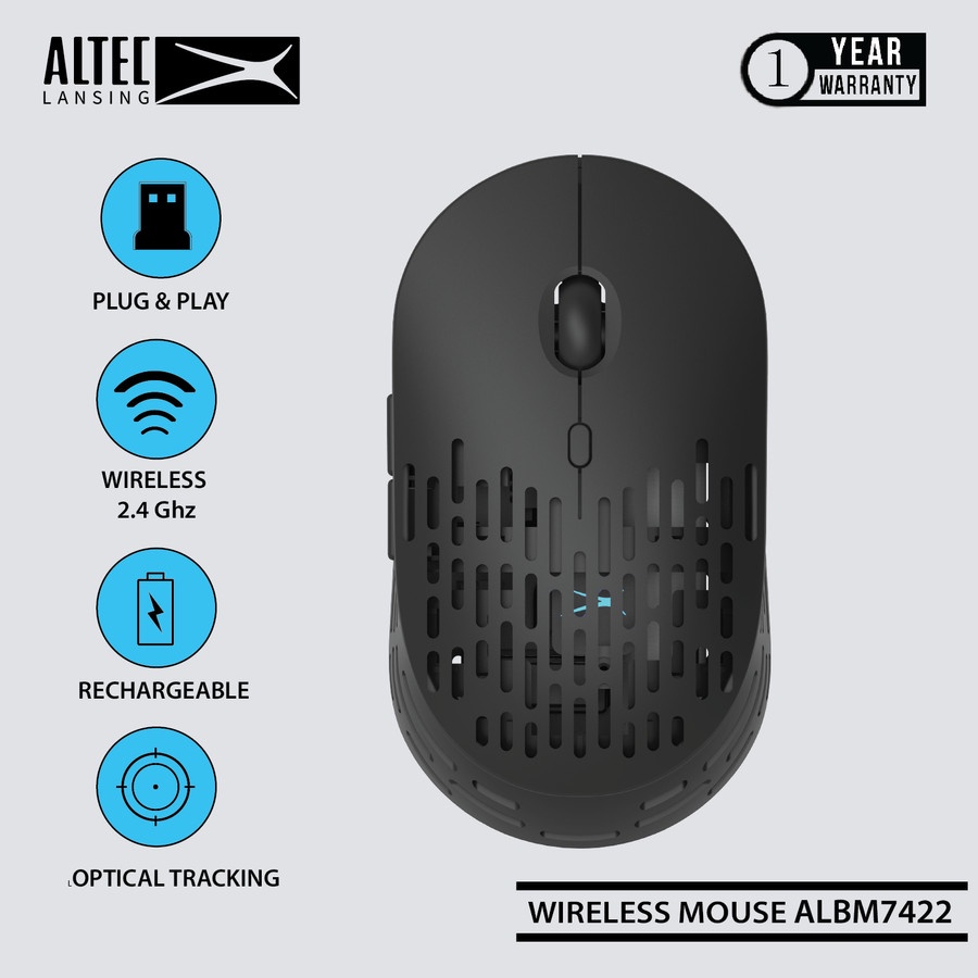 Mouse Wireless Altec Lansing ALBM-7422 Rechargeable |Altec ALBM7422