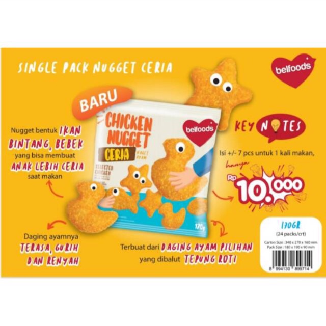 

Belfoods nugget ceria 170gr