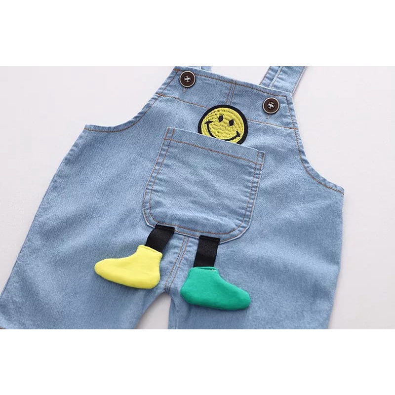 Setelan anak laki laki Motif KODOK baju overall anak SMILE