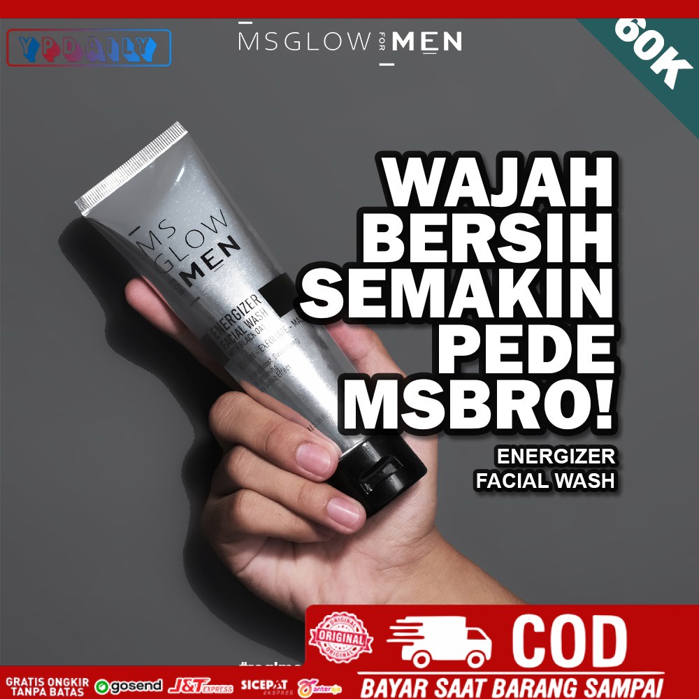 Facial Wash MS GLOW FOR MEN  / MS GLOW MEN Energizer Facial Wash