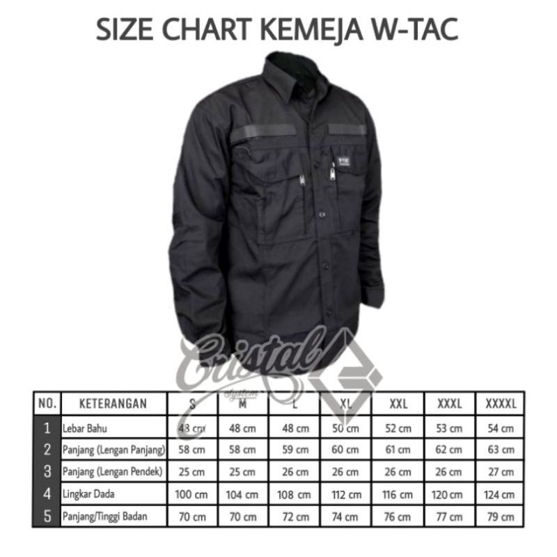 BAJU TACTICAL W TAC LAPANGAN KERJA OUTDOR LENGAN PANJANG