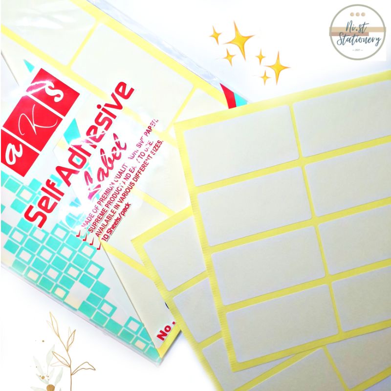 

[LABEL / STICKER] aks Self Adhesive Label / Label Kertas / Stiker No.103 isi 10 pcs