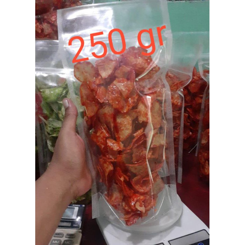 

Keripik Balado Cabai Merah 250 gr
