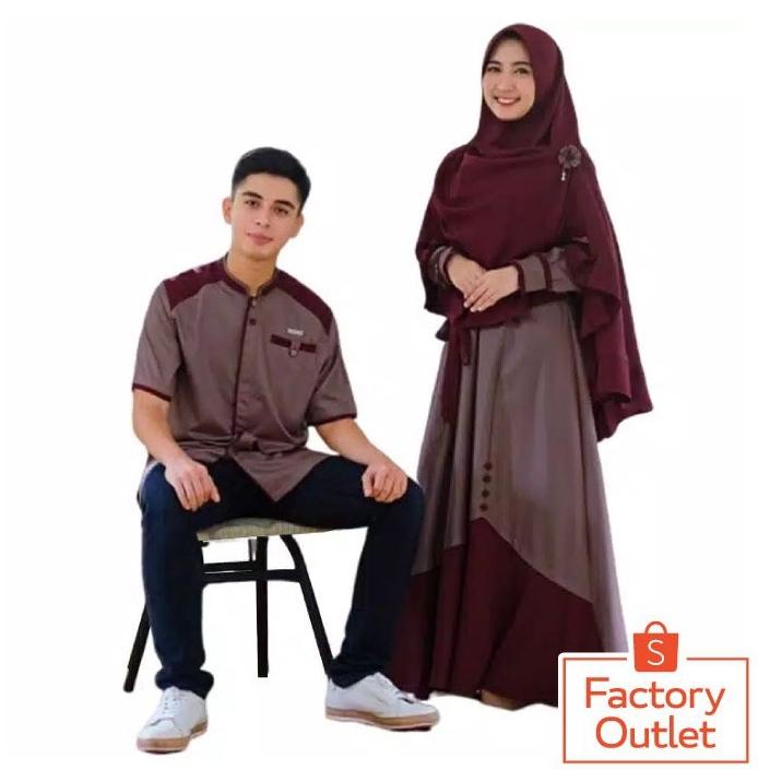 [COD] GARANSI TERMURAH - Samawa Couple Set Syari Baju Pasangan Cp Setelan Outfit Pesta Kondangan