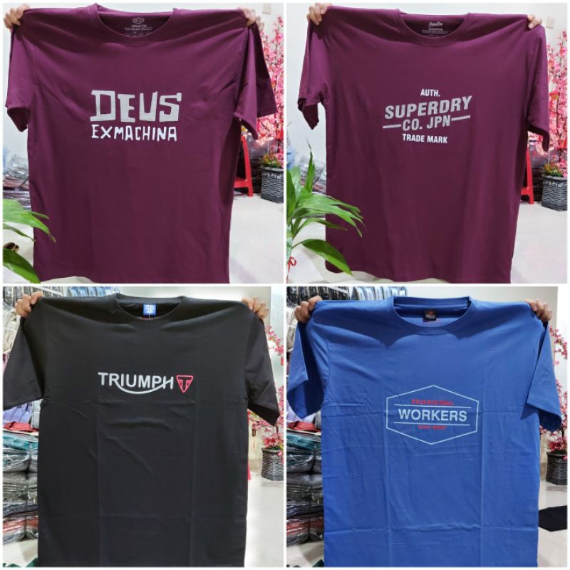 KAOS OBLONG JUMBO BIG SIZE 4XL XXXXL KATUN PREMIUM - KAOS BIG SIZE - KAOS SUPER JUMBO - KAOS PRIA