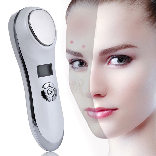 ALAT SETRIKA WAJAH kecantikan setrika wajah hot and cold ultrasound sonic beauty instrument