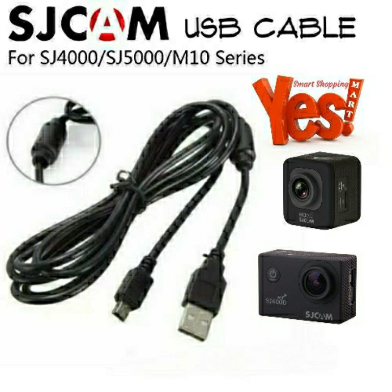 Kabel USB Data Charging ActionCam SJCam FunCam C100 M10 M20 SJ4000 SJ5000 SJ6000
