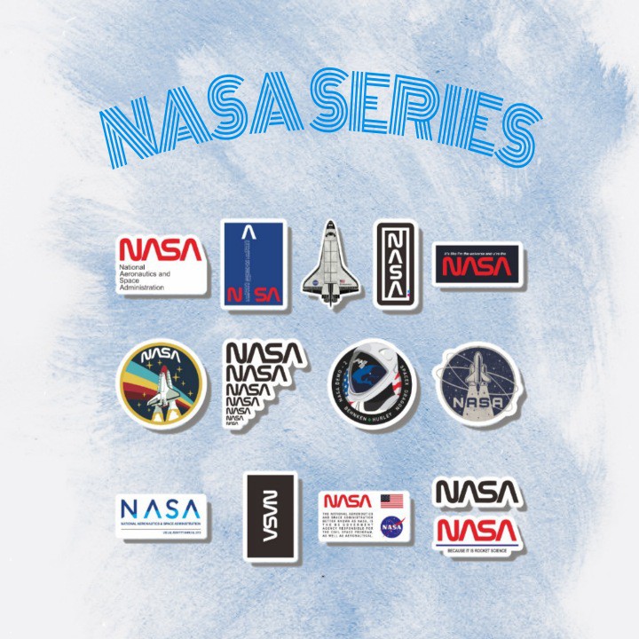 

STICKER AESTHETIC NASA SERIES STIKER CASE HAPE HELM BUJO LAPTOP