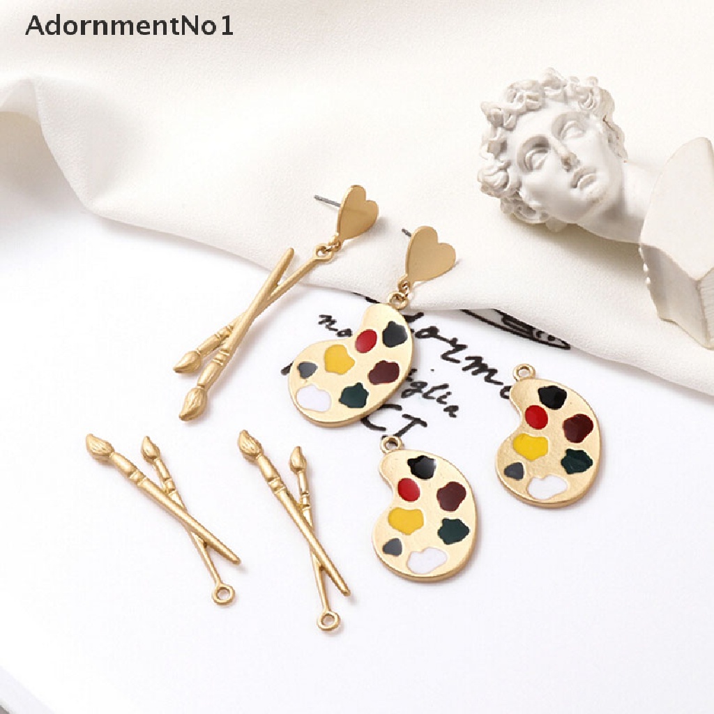 (AdornmentNo1) 4pcs / Lot Kuas Lukis Warna Emas Untuk Membuat Perhiasan DIY