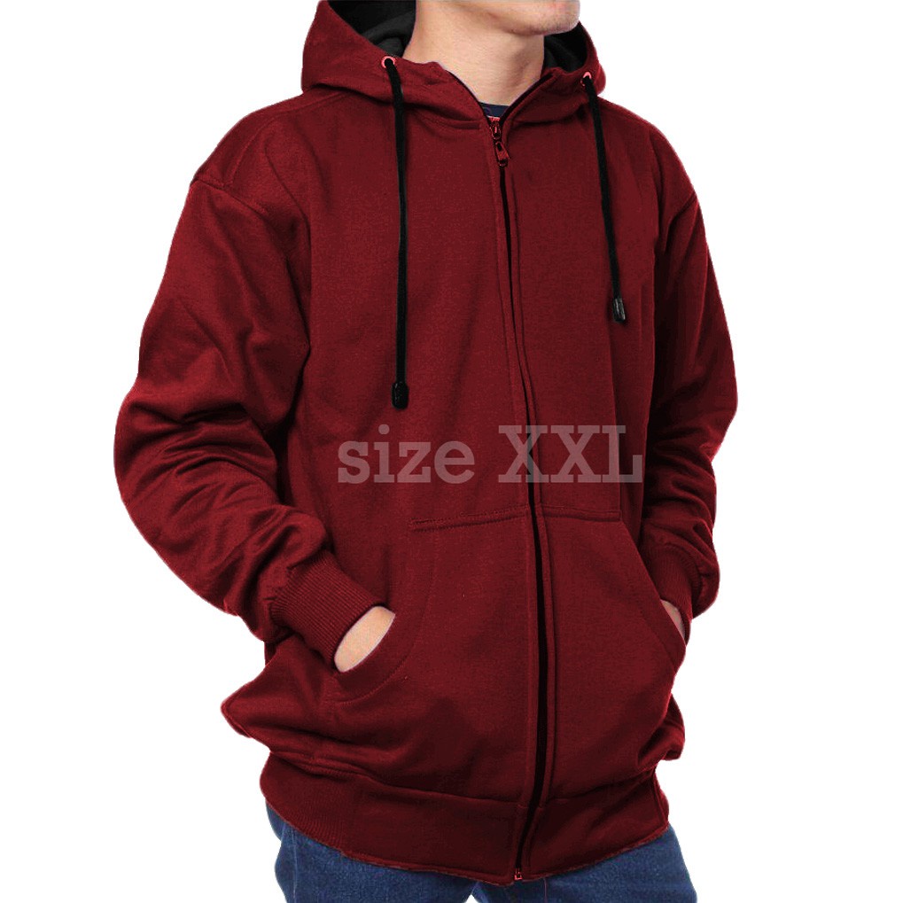 JAKET HOODIE ZIPPER POLOS SWEATER PRIA &amp; WANITA [UNISEX]  HOODIE OVERSIZE SLETING  BAHAN KATUN TEBAL BISA [COD]