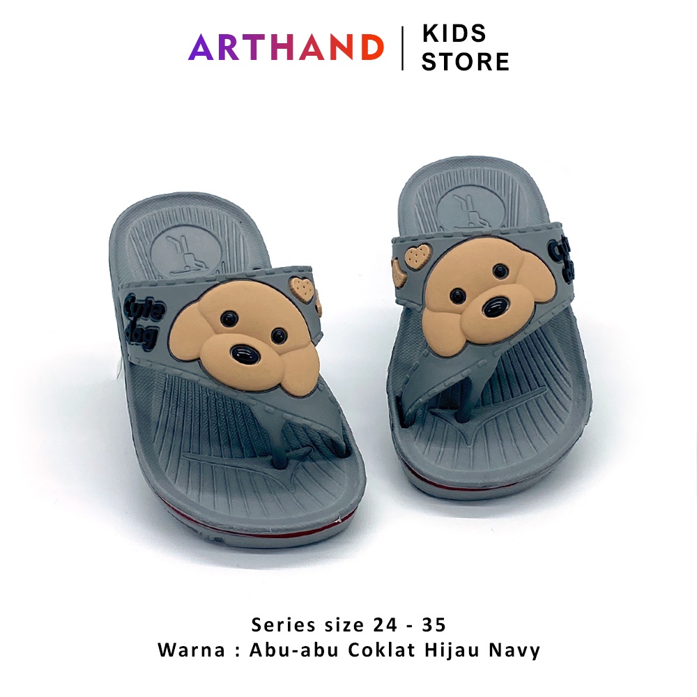 NEW Sandal Jepit Anak Laki-Laki Model Karakter DOGGY - Arthand