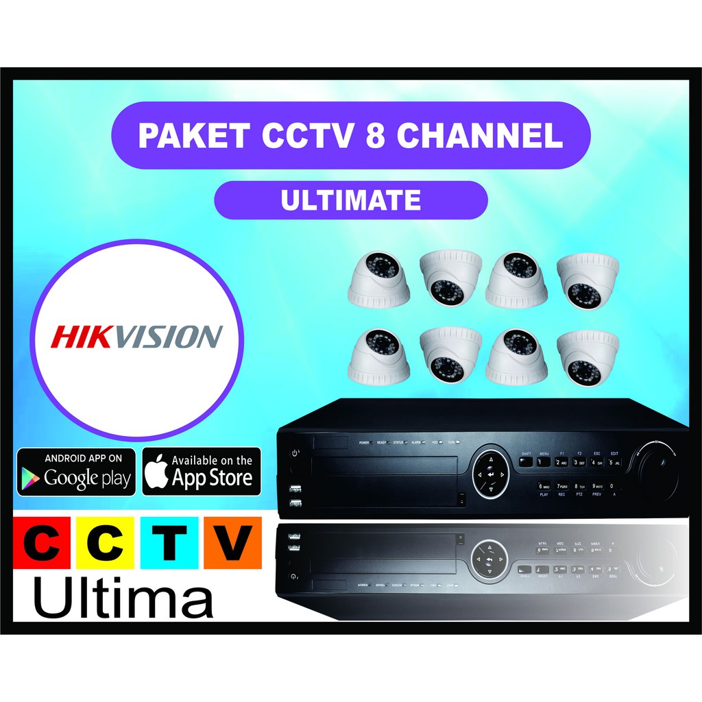 PAKET CCTV ULTIMATE HIKVISION 8 CHANNEL