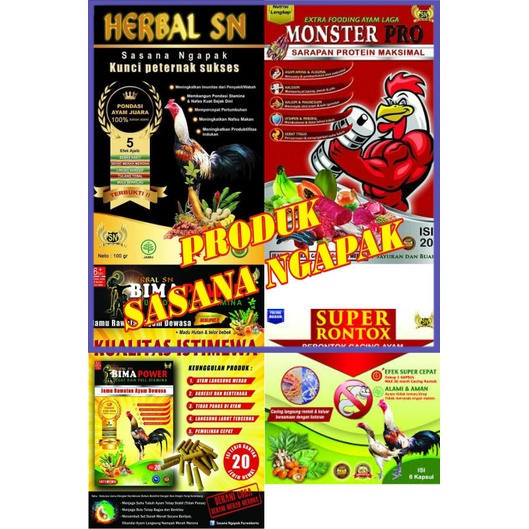 

✔ COD ✔ PAKET JAMU AYAM HERBAL SN, BIMA POWER, MONSTER PRO DAN SUPER RONTOK