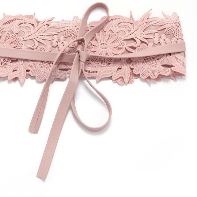 ℗ Belt Lebar Wanita Ikat Pinggang Fashion Tali Pinggang "Renda 2" ❉