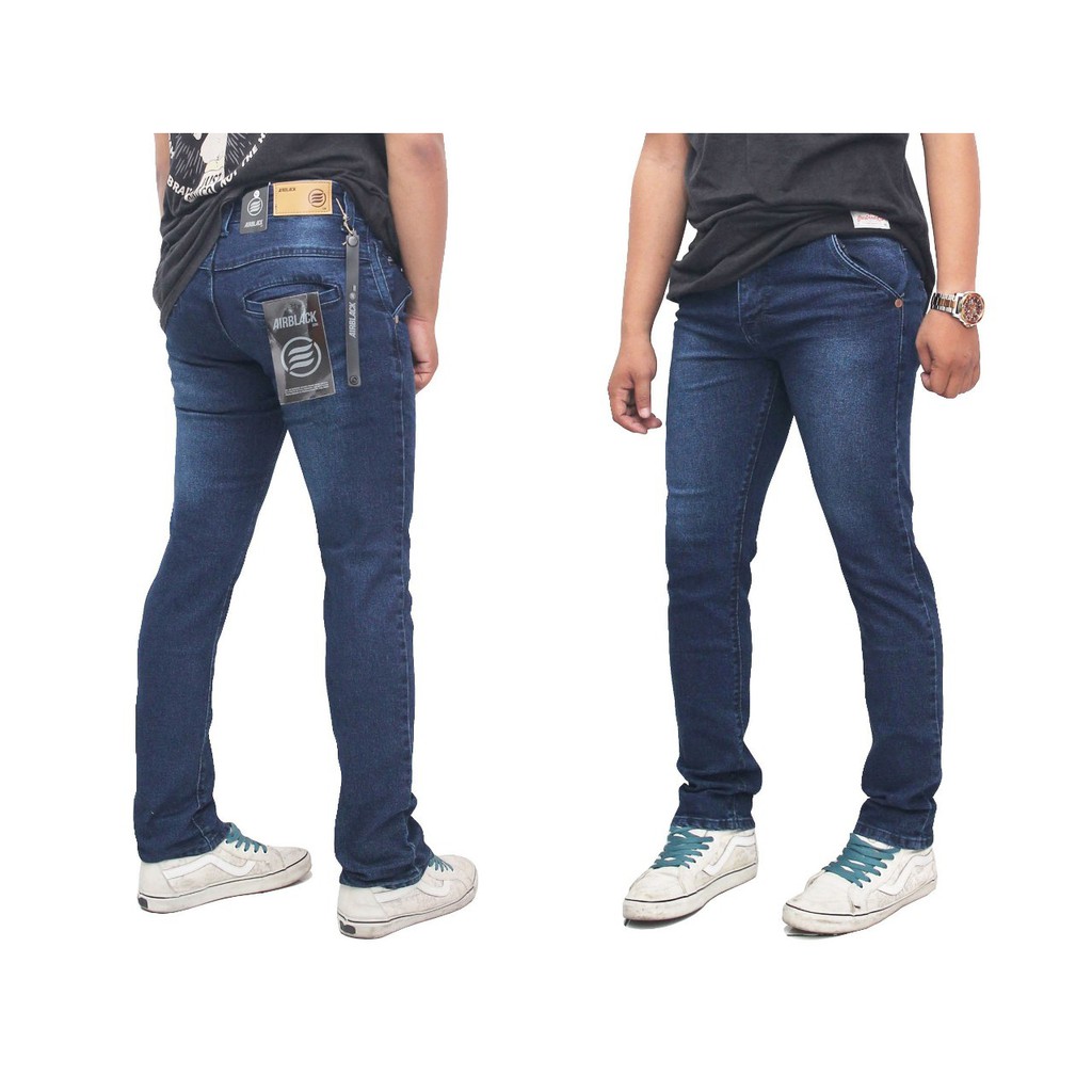 Celana jeans model bobok pria / celana jeans panjang pria model slimfit