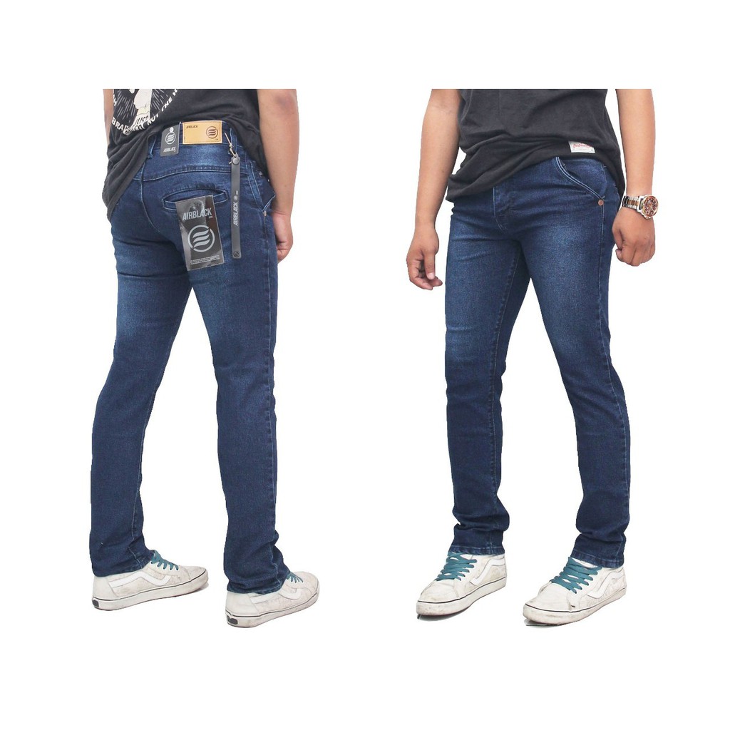 Celana jeans model bobok pria / celana jeans panjang pria model slimfit