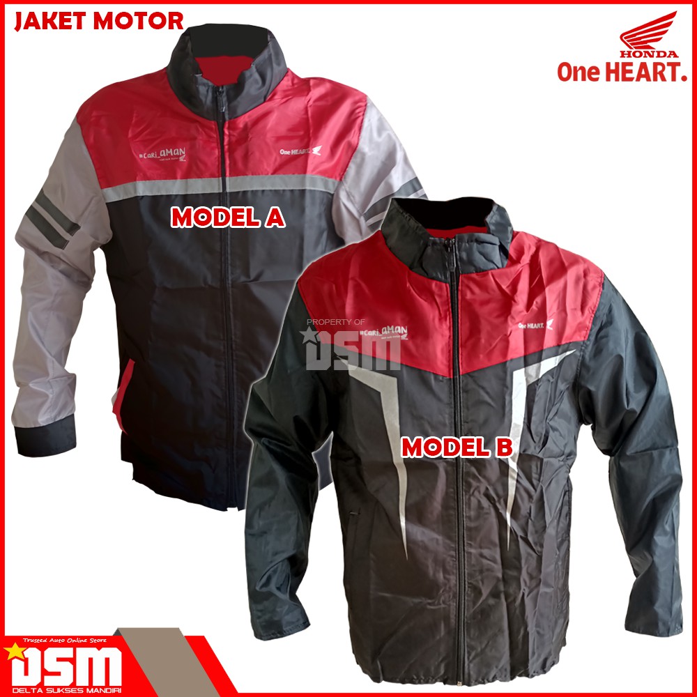 Jaket Motor Honda Bahan Parasut / Ori AHM