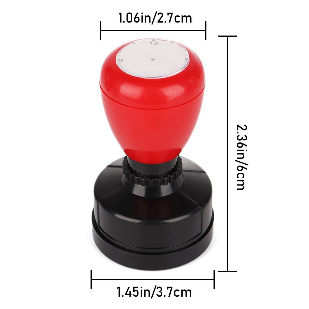 Chookyy 1pc Stempel Jam Perlengkapan Sekolah Alat Bantu Mengajar Mainan Anak Segel Clock Dial