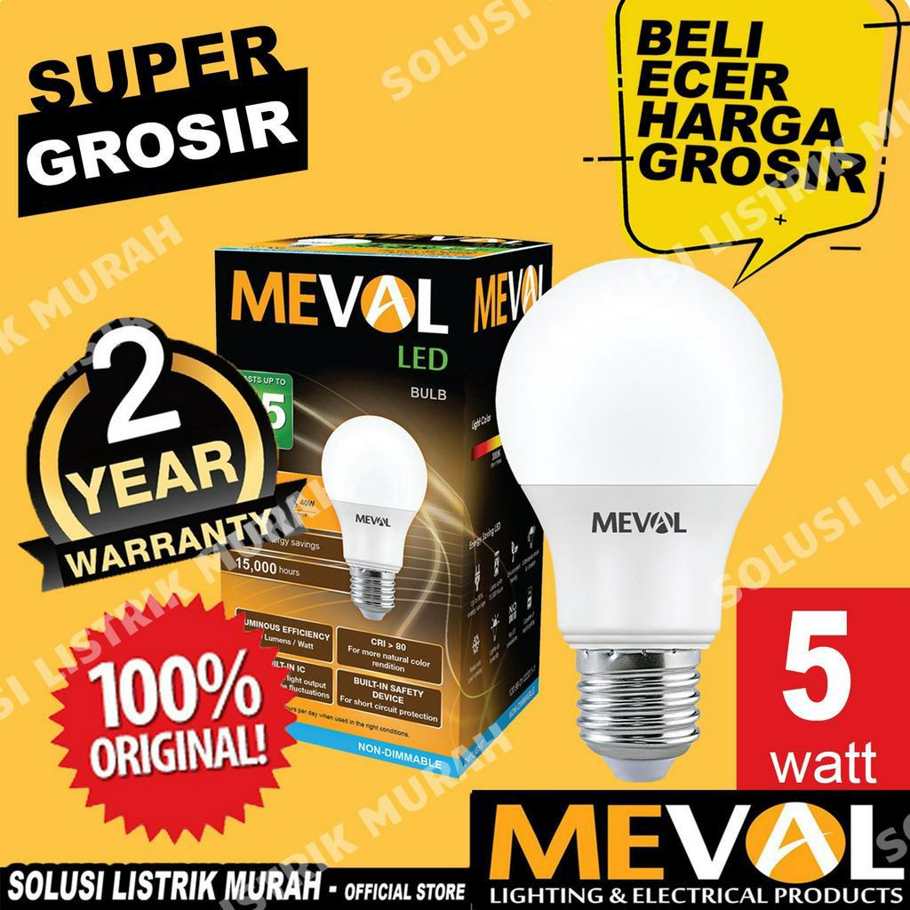 Meval Lampu LED Bulb 5W - Putih