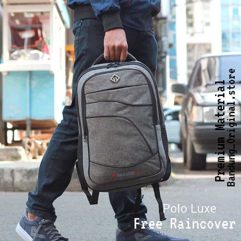 Tas Backpack Punggung Pria Wanita 30 Liter | Tas Ransel Formal Laptop Kerja Polo Luxe High Quality
