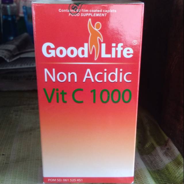 Good life Vitamin c 1000mg non acidic isi 60 /vitamin c /good life/ goodlife vitamin c 1000mg / vitamin c aman di lambung