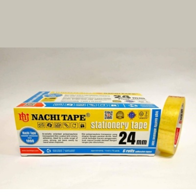 

Nachi Selotip Stationery Nachi Yellow Dus 24 mm x 72 yard (6 Pcs)