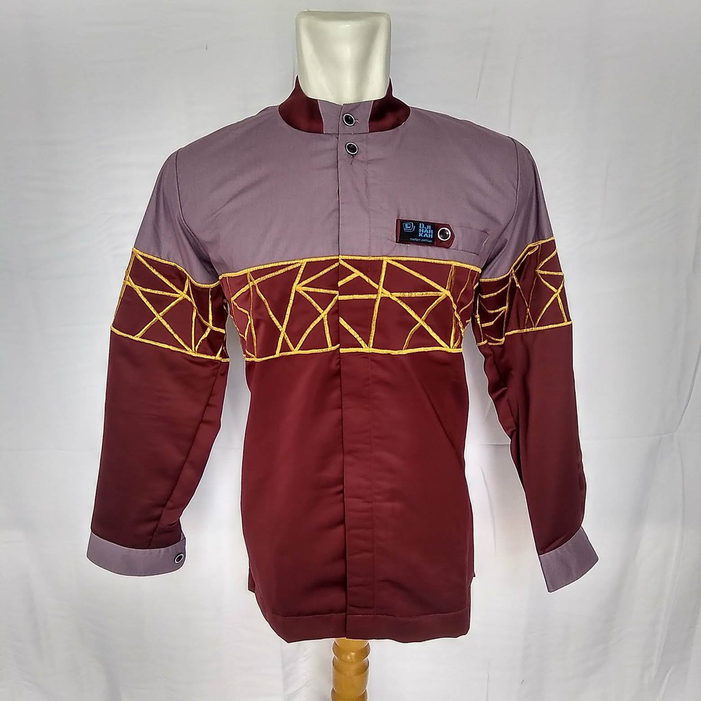 KOKO BORDIR GARIS WARNA UNGU DJIHARKAH FASHION