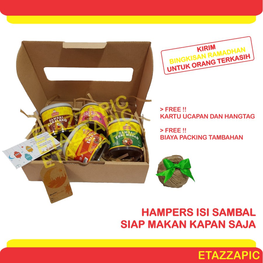 

HAMPER SAMBAL Ramadhan Lebaran Paket Sambel Hampers Set Parcel Gift Sambel Pedas Cantik Simpel Murah