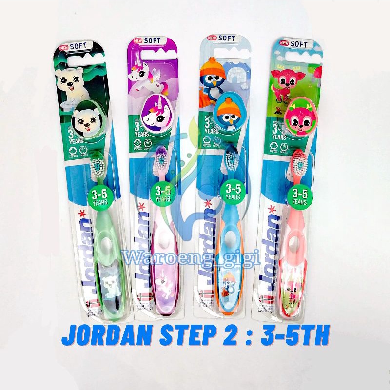 Sikat Gigi Anak Jordan Kids Toothbrush Step 123 1 2 3