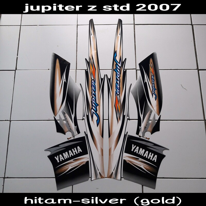 stiker motor jupiter z std 2007 gold