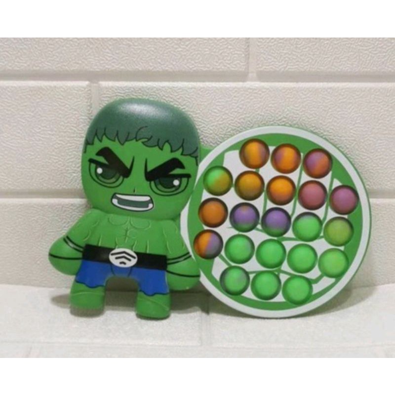 PROMO !!! pop it  spiderman,Hulk,Ironman ,capten-1