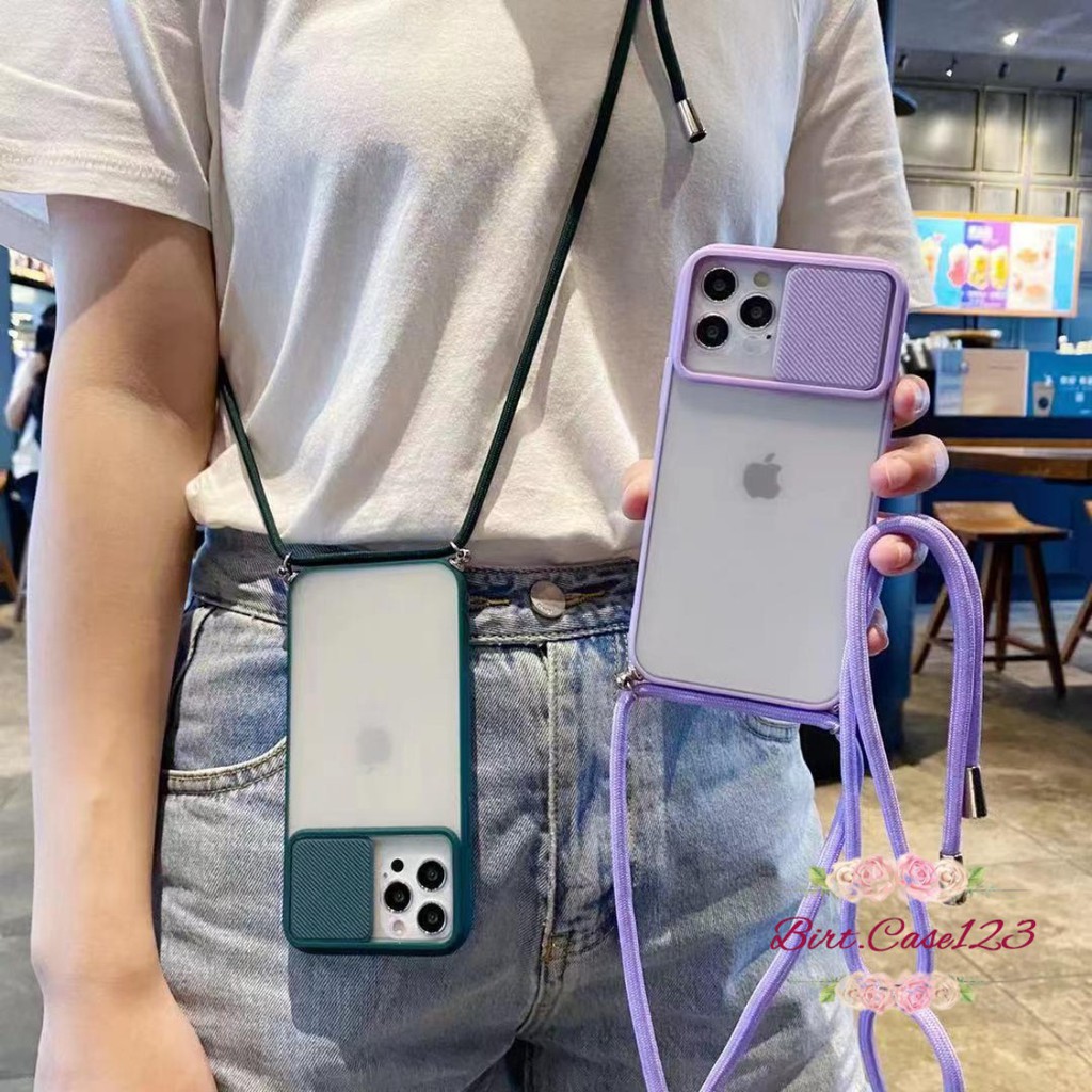 SOFTCASE SLINGCASE SLIDE PELINDUNG KAMERA IPHONE 6 6+ 7 7+ 8 8+ SE 2020 X XR XS MAX BC5705