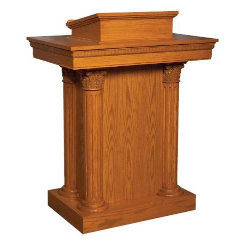 MIMBAR GEREJA MINIMALIS KAYU JATI