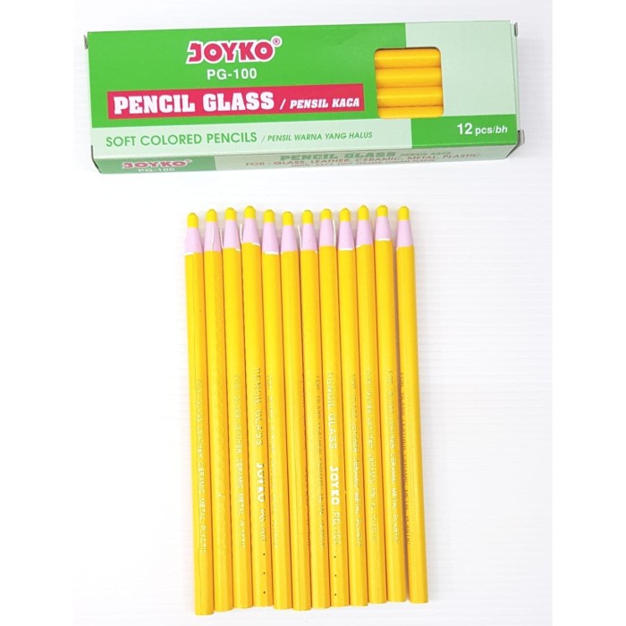 

Terlaris Dermatograph Kuning Pensil Kaca Pg 100 Joyko Isi 12 Pcs Bagus